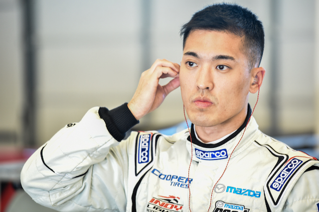 Heamin Choi gets ready to test with Schmidt Peterson Motorsports with Curb-Agajanian at Circuit of the Americas during the recent Chris Griffis Memorial Test (Photo courtesy of Indianapolis Motor Speedway, LLC Photography)