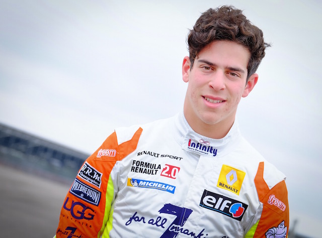 After a year spent racing in Europe, Canadian Zachary Claman DeMelo will move back to North America to chase the Indy Lights presented by Cooper Tire championship with Juncos Racing (photo courtesy of Formula Renault)